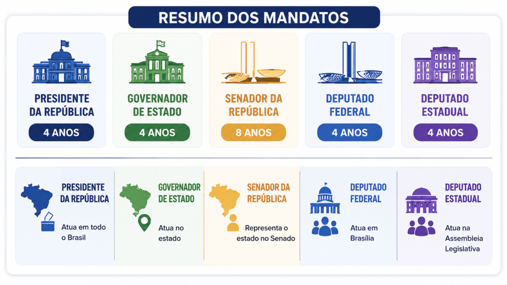 Como funcionam os mandatos nas eleições no Brasil