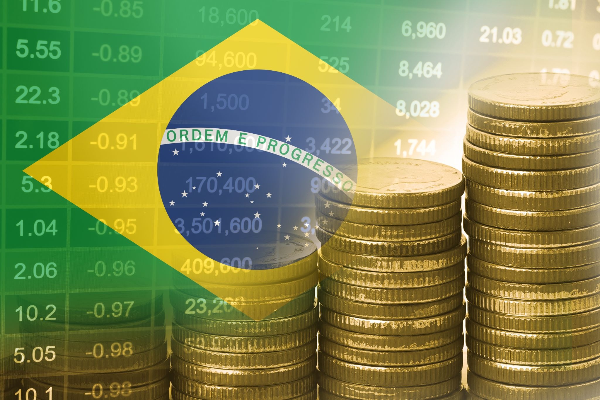 Representação do mercado brasileiro de capitais.